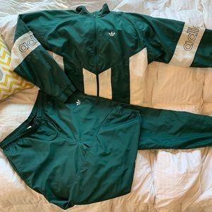 Vintage Adidas Windbreaker Jacket & Pants Size LG